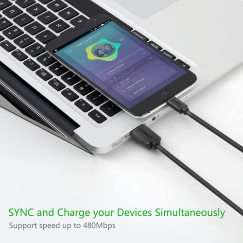 UGREEN 10837 1.5 m Micro USB B USB A Black Mobile Phone Cable