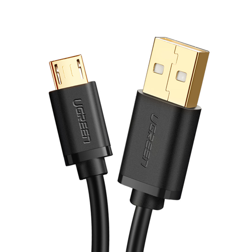 UGREEN Micro-USB male to USB male cable gold-plated 0.25M-3M: 28+22AWG OD:4.5MM White