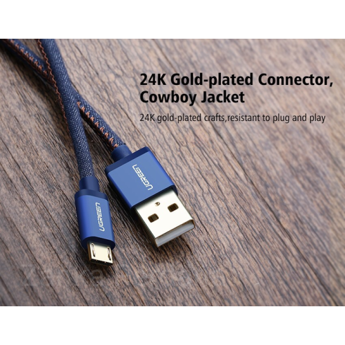 Ugreen Micro USB Cable Cowboy Braided Fast Charge data Cable