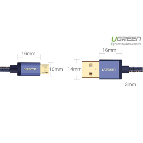 Ugreen Micro USB Cable Cowboy Braided Fast Charge data Cable