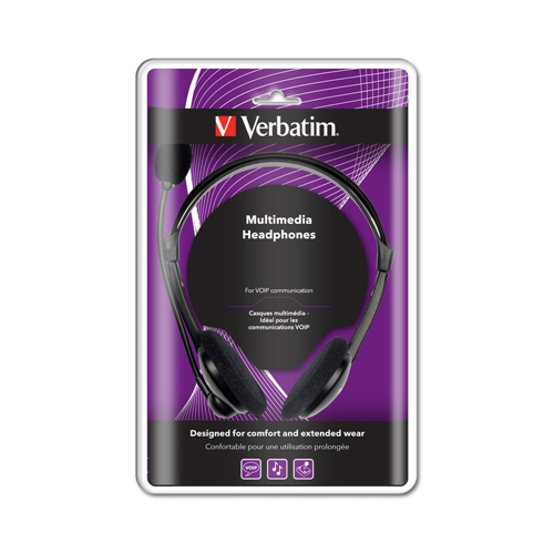 Verbatim On-Ear Headphone - Black
