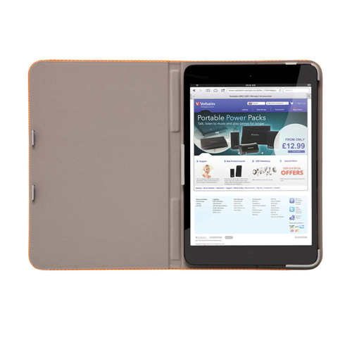Verbatim 98102 Folio Case for iPad Mini - Orange