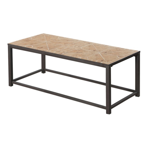 Coffee Table Accent Cocktail Rectangular Living Room 42" L Metal Brown