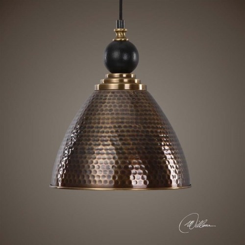 UTTERMOST  Adastra 1 Light Antique Brass Pendant