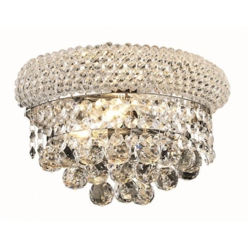 ELEGANT LIGHTING  Primo 6" 2 Light Royal Crystal Wall Sconce
