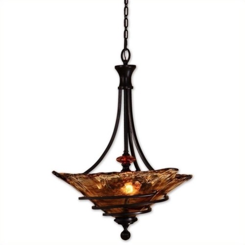 Uttermost Vitalia 3 Light Pendant in Oil Rubbed Bronze