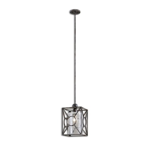 UTTERMOST  Arbela Pendant In Rust In Black