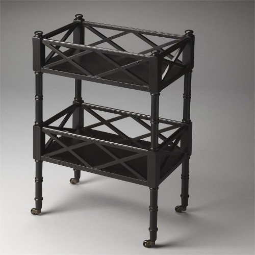 BUTLER SPECIALTY  Masterpiece Foster Bar Cart In Licorice In Black