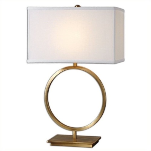 Uttermost Duara Circle Table Lamp in Plated Brushed Brass