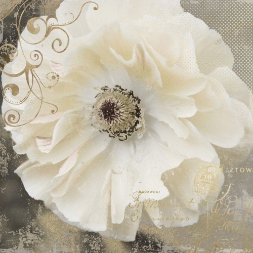 YOSEMITE HOME DECOR  'blooming Softly I' Fabric Canvas In Multi-Color