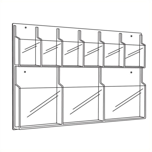 Safco Reveal 3 Magazine and 6 Pamphlet Display