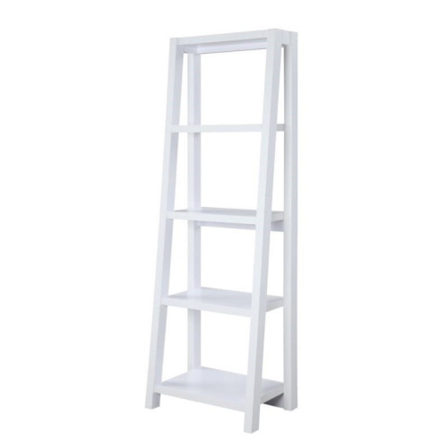 Convenience Concepts Newport Lilly Bookcase in White Wood Finish
