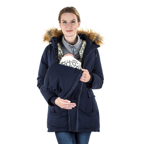 Manteau de maternité Sara de Modern Eternity - Petit - Bleu marine