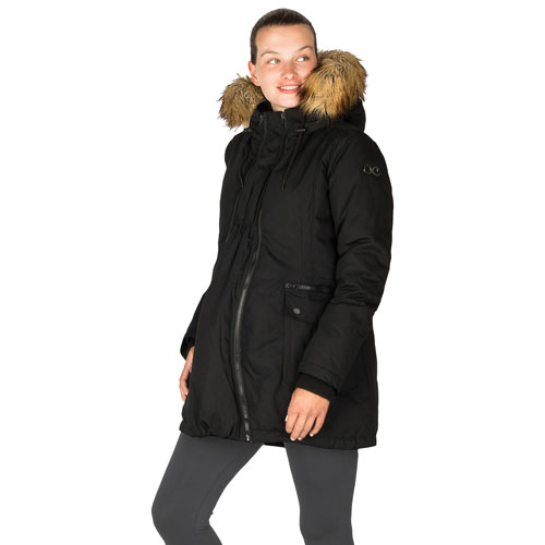 Modern Eternity Sara Down Maternity Parka Coat - Large - Black