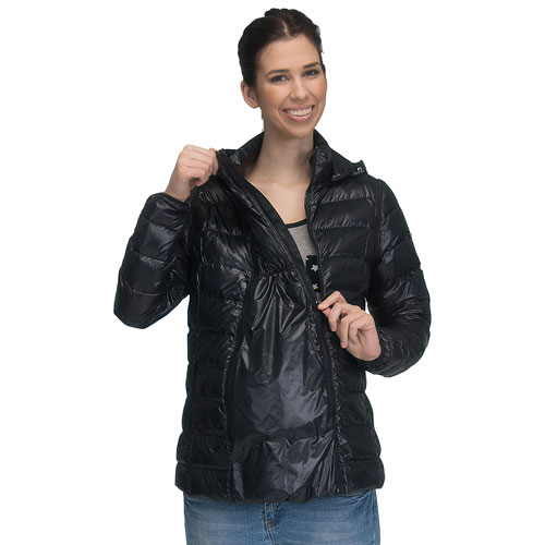 Modern Eternity Lola Down Filled Maternity Jacket - X-Small - Black