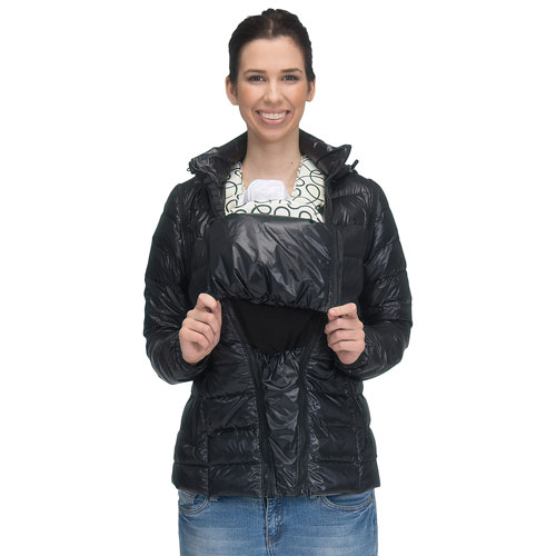 Manteau de maternité garni de duvet Lola de Modern Eternity - Petit - Noir