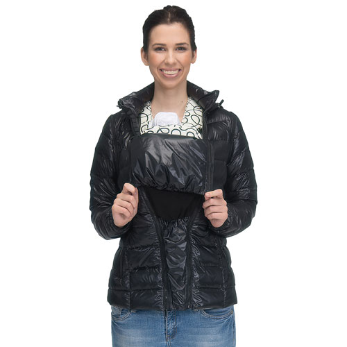 Modern Eternity Lola Lightweight Down Maternity Jacket - Large - Black