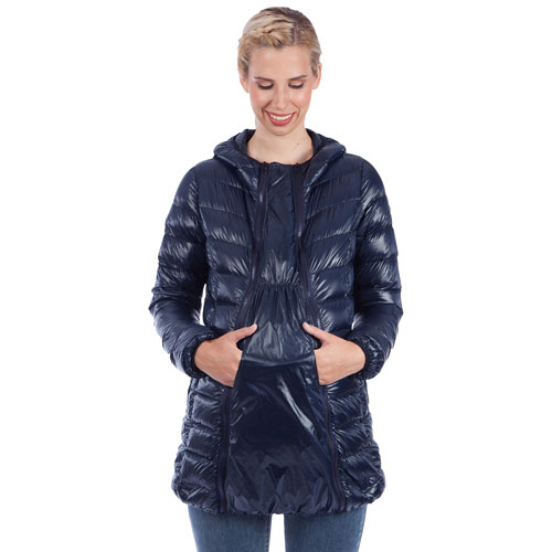 Manteau de maternité en duvet Ashley de Modern Eternity - Très petit - Bleu marine