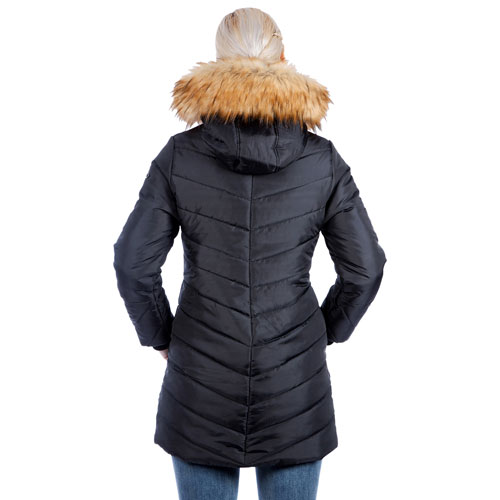 Modern Eternity Lexie Quilted Maternity Puffer Coat - Medium - Black