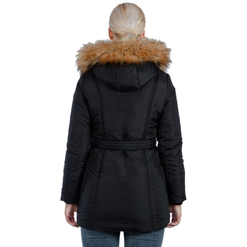 Modern Eternity Rachel Maternity Puffer Coat - Large - Black
