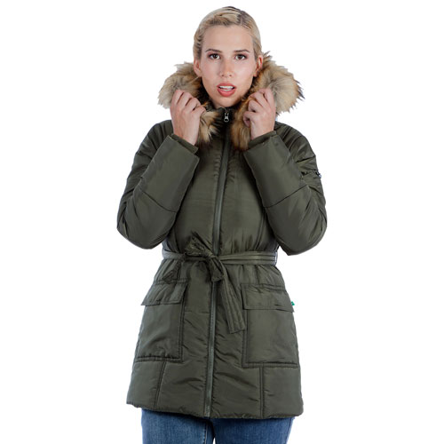 Doudoune de maternité 3-en-1 Rachel de Modern Eternity - Très petit - Vert kaki