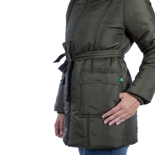 Doudoune de maternité Rachel de Modern Eternity - Petit - Vert kaki