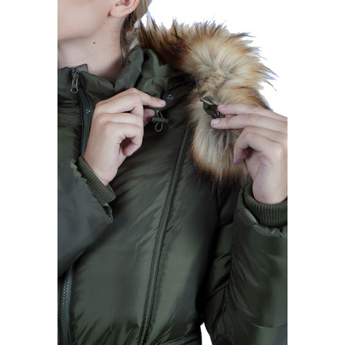 Doudoune de maternité Rachel de Modern Eternity - Moyen - Vert kaki