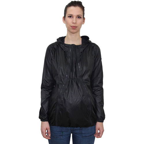 Modern Eternity Ciara Waterproof Maternity Windbreaker - X-Small - Black