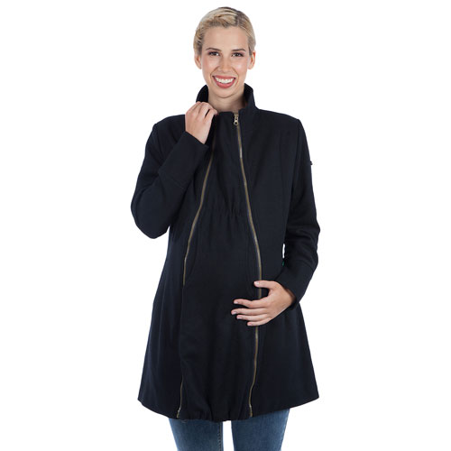 Modern Eternity Brittany Wool Maternity Coat - Large - Black