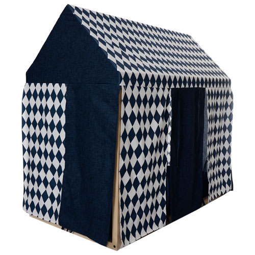 Play House Roof & Walls Fabric Cover Navy Playgrounds