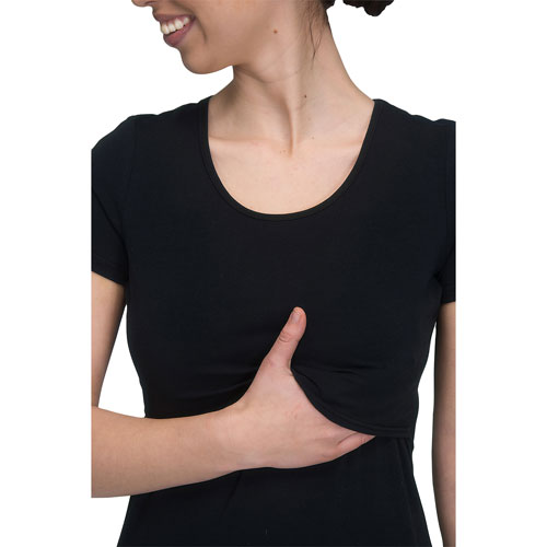 Modern Eternity Nia Maternity Nursing Top - Large - Black