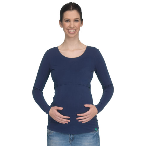 Modern Eternity Charlotte Maternity Nursing Top Medium Navy Best