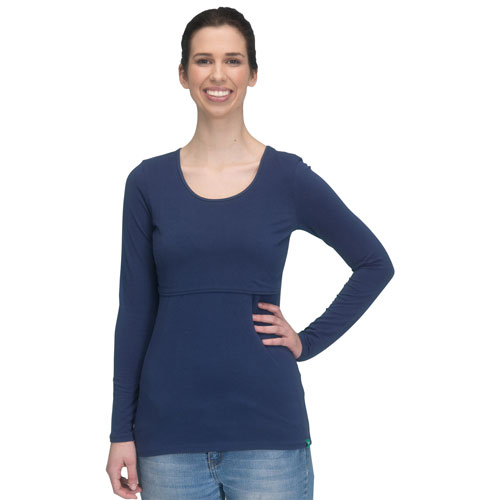 Haut de maternité et d'allaitement Charlotte de Modern Eternity - Moyen - Bleu marine