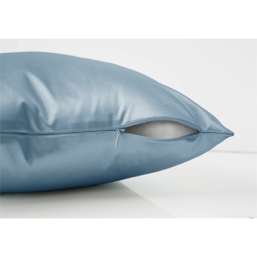 PILLOW - 18"X 18" / PALE BLUE SATIN / 2PCS