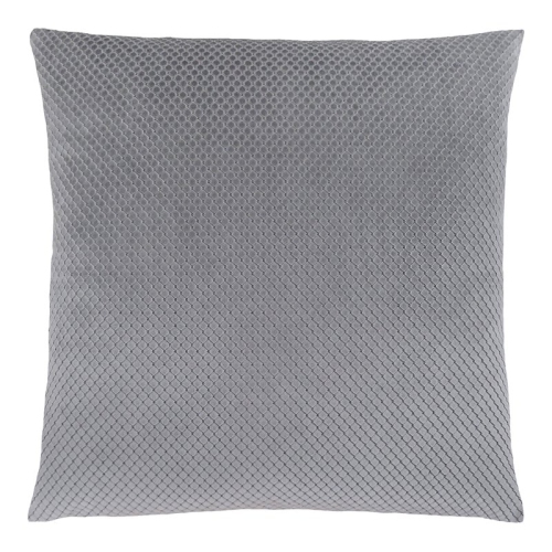 PILLOW - 18"X 18" / SILVER DIAMOND VELVET / 1PC