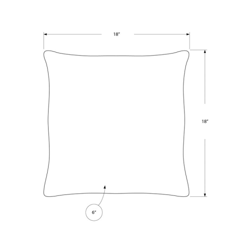 PILLOW - 18"X 18" / SILVER SATIN / 2PCS