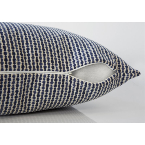 PILLOW - 18"X 18" / LIGHT / DARK BLUE ABSTRACT DOT / 2PCS