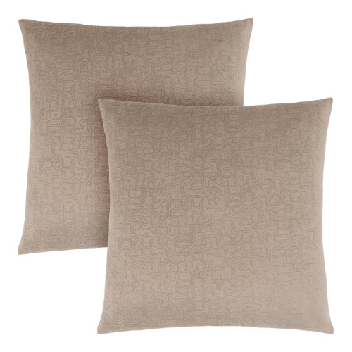 MONARCH Pillow - 18"x 18" / Taupe Mosaic Velvet / 2PCs