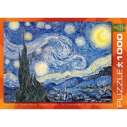 Eurographics Starry Night by Vincent Van Gogh 1000-Piece Puzzle