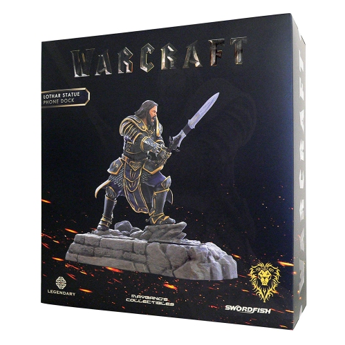 Swordfish Tech Warcraft, Lothar Statue Phone Charging Dock - Retail Packaging