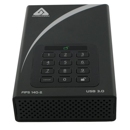 APRICORN AEGIS DESKTOP 8 TB FIPS 140-2 VALIDATED 256-BIT ENCRYPTED HARD DRIVE