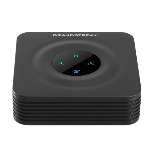 Grandstream – Adaptateur téléphonique analogique à 2 ports de voix sur IP, téléphone et appareil GS-HT802, noir