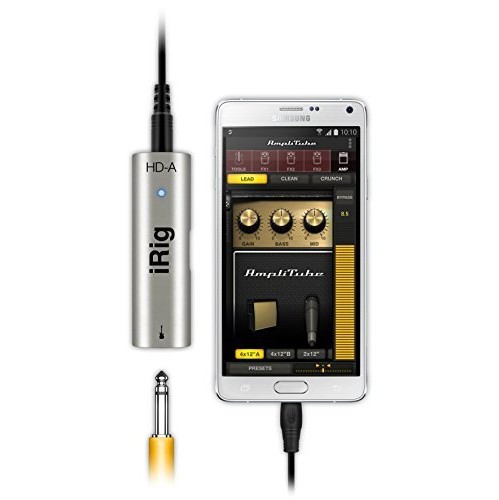 IK MULTIMEDIA DT IRIG HD-A STUDIO-QUALITY GUITAR INTERFACE FOR SAMSUNG DEVICES IP-IRIG-HDA-IN