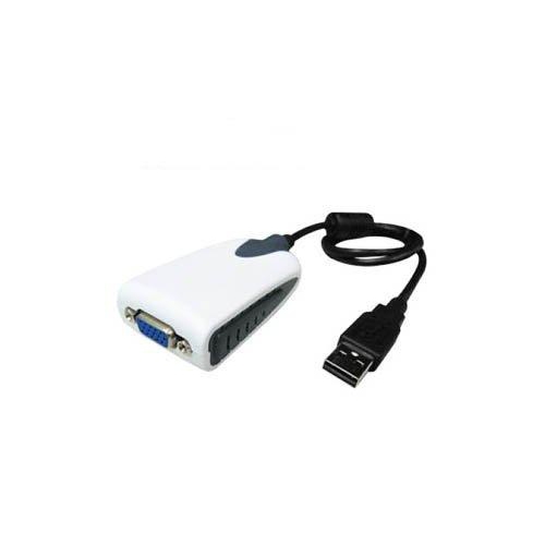 Add-on Addon 20.00cm Usb 2.0 (a) Male To Vga Female Black Usb Video Adapter
