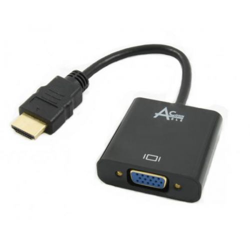 AddOn HDMI Male to VGA Female Black Adapter -
