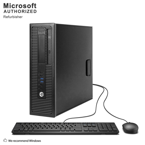 Refurbished - HP EliteDesk 800 G1 SFF, Intel i5-4590 3.3GHz, 8GB Ram, 500GB HDD, DVDROM, Windows 10(EN/FR) Pro-1 Year Warranty