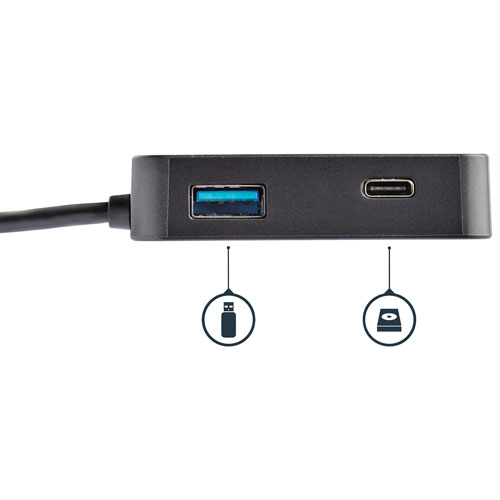 Adaptateur USB-C à HDMI/Ethernet/USB 3.0/USB-C de StarTech (DKT30CHD)