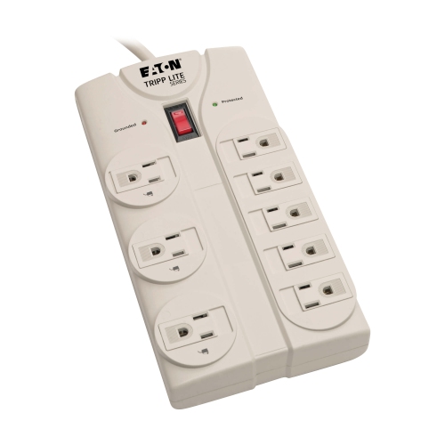 Tripp Lite 8-Outlet 1440 Joules Light Gray Housing Surge Protector