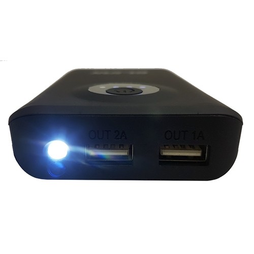 eLink 2 USB Ports Powerbank With Flashlight 6800Mah
