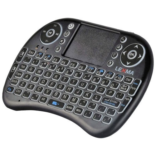 LexMA TK200 rétroéclairé sans fil ergonomique Mini clavier avec Touchpad - Anglais -Open Box